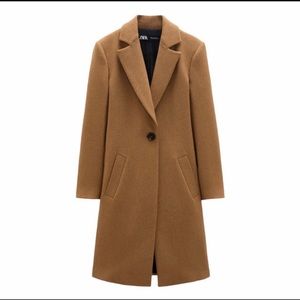NWOT Zara Camel Coat